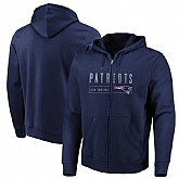 Men's New England Patriots Majestic Hyper Stack Full Zip Hoodie Navy,baseball caps,new era cap wholesale,wholesale hats